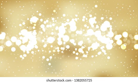 Gold Blurred Lights Background Graphic