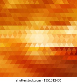 gold blurry triangle pattern. Colorful illustration in abstract style with gradient. A completely new template for your business design.