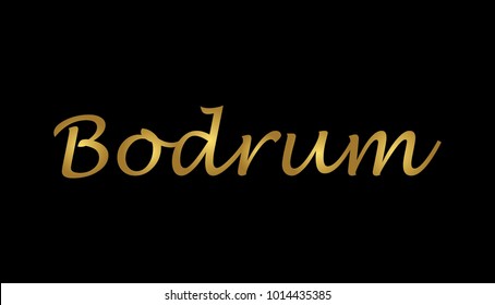 Gold Bodrum Writing