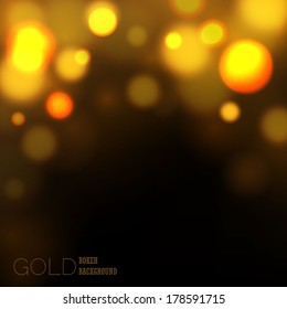 gold bokeh abstract background