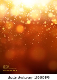 gold bokeh background