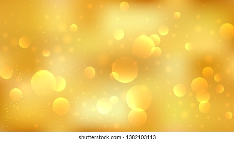 Gold Bokeh Background Vector Graphic