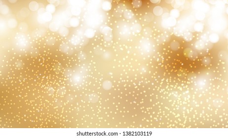 Gold Bokeh Defocused Lights Background