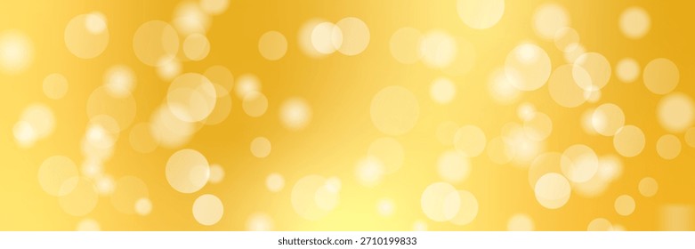 Fondo de luz Bokeh dorado. Fondo de pantalla. Ilustración vectorial