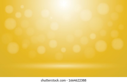 gold bokeh light luxury vector