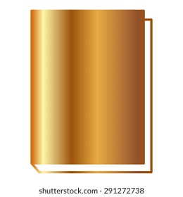 Gold book - vector icon 
