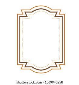 Gold Border clip art design vector illustration image