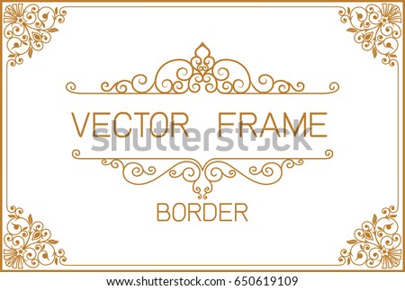 gold border design frame photo template stock vector royalty free