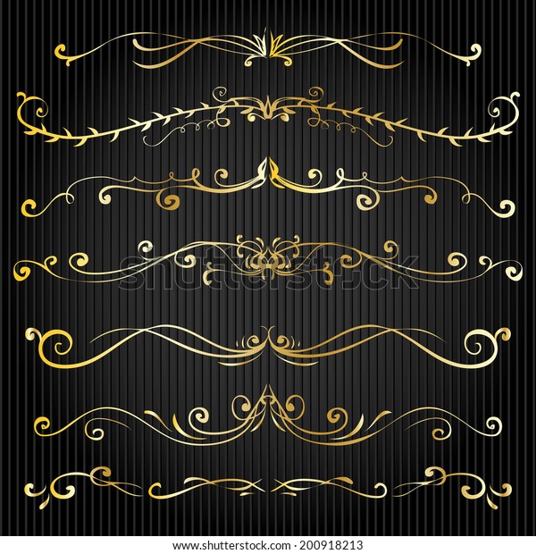 gold border gothic ornament vector dividers frame\
element series of classic victorian vector dividers and border\
nails drawn gold border gothic ornament vector dividers frame\
element straight nails fi