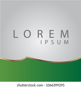 gold border label  banner background vector