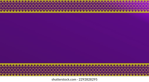 Gold border luxury purple background