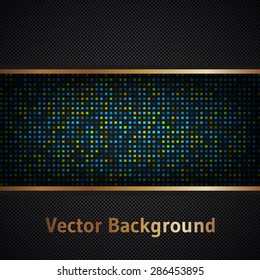 gold border on the dark background