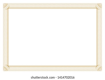Gold Border outline styles for certificate