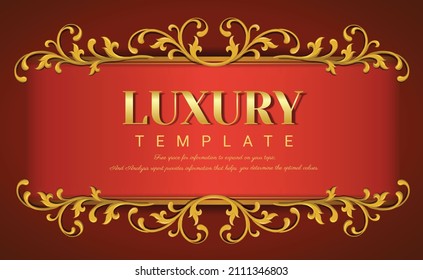 Gold borders text frames, Vintage Ornate Frame for invitations and greeting cards, Elegant vector, Hand drawing style. 