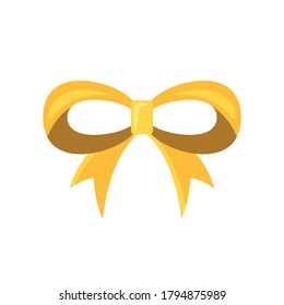 Gold bow icon design. vector illustration