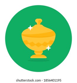 Diseño de iconos de caja dorada, vector si caja de tesoros