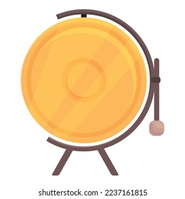 Gold boxing boom icon cartoon vector. Sport box. Game victory
