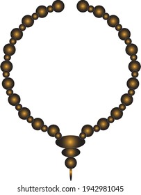 gold bracelet vector illustration for wedding ceremony 