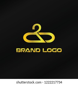 Gold Brand Logo Template Vector Illustration Eps.10
