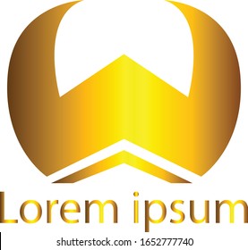 Diseño de vectores con logotipo de marca Gold