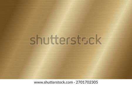 Gold brass texture. Golden gradient background. Stainless steel sheet. Metal plaque plate