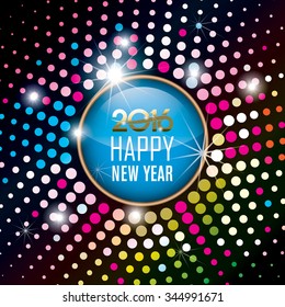 Gold Bright New Year 2016 Background