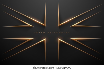 Gold British flag style background