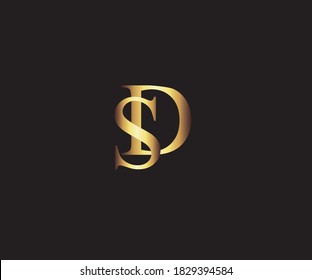 Luxury Golden Black Color Initial Based Stock Vector (Royalty Free ...