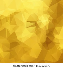 Gold brown colored polygonal background. Colored abstract triangle pattern