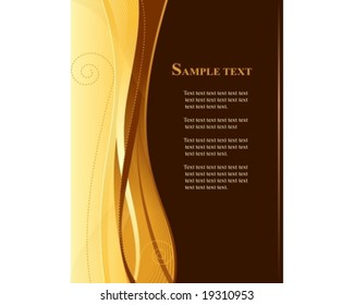 Gold brown corporate business web template with copy space.
