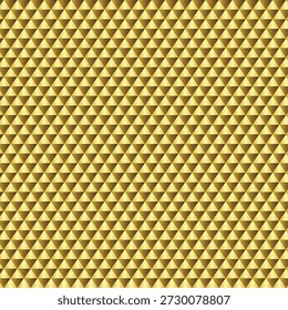 Gold and Brown Pyramid Grid Texture with 3D Effect