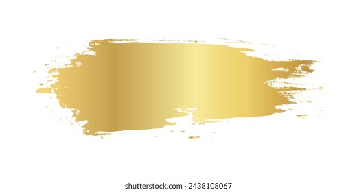 Goldpinselspuren, Goldfarbe Fleck, goldener Pinselstrich, goldene Textur mit Handzeichnung