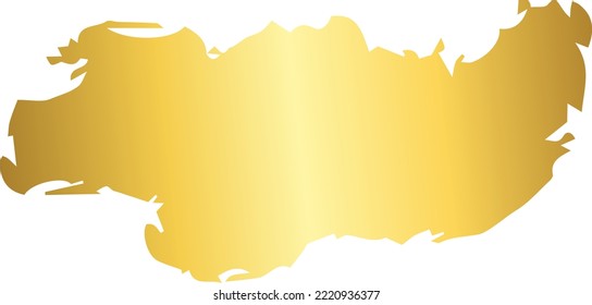 Gold Brush Stroke Design Element