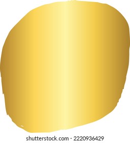 Gold Brush Stroke Design Element
