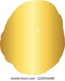 Elemento de diseño de pincel de oro
