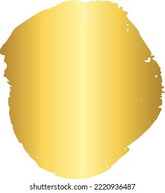 Gold Brush Stroke Design Element