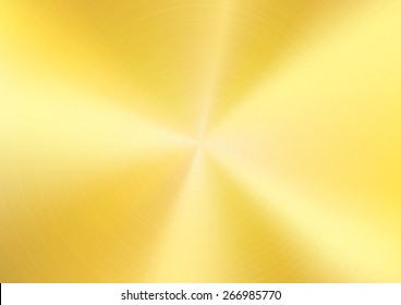 Gold Brushed metal background, Vector