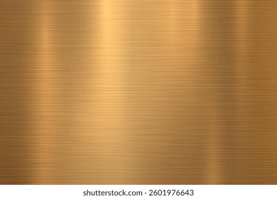 Gold  brushed steel metal texture background vector illustration
