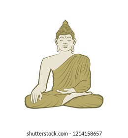 Gold Buddha, logo icon