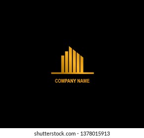 Gold building logo