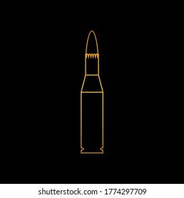 gold bullet icon design vector