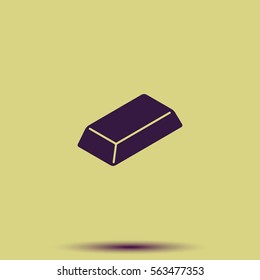 Gold bullion icon.