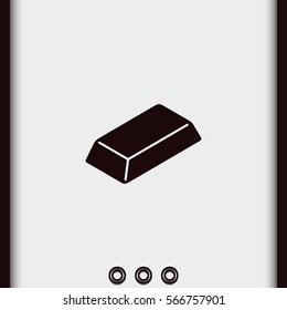 Gold bullion icon.