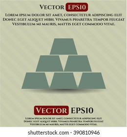 Gold Bullion vector symbol