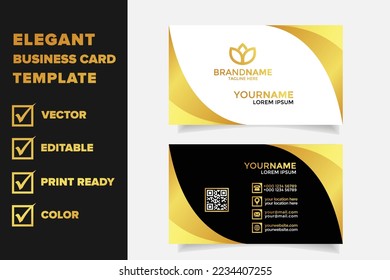 	
gold business card design template editable vector format