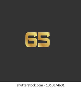 Gold button with 65 years anniversary . emblem, label, badge,sticker, logo. Designed for celebration or anniversary 