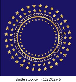 gold button . emblem for celebrations