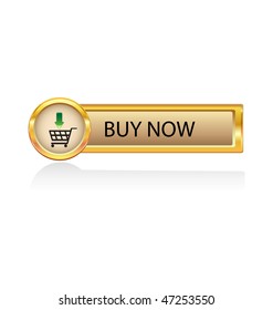 gold button with symbol