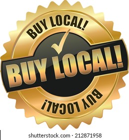 gold buy local sign