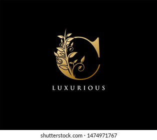 Gold Elegant Letter S Graceful Style Stock Vector (Royalty Free ...